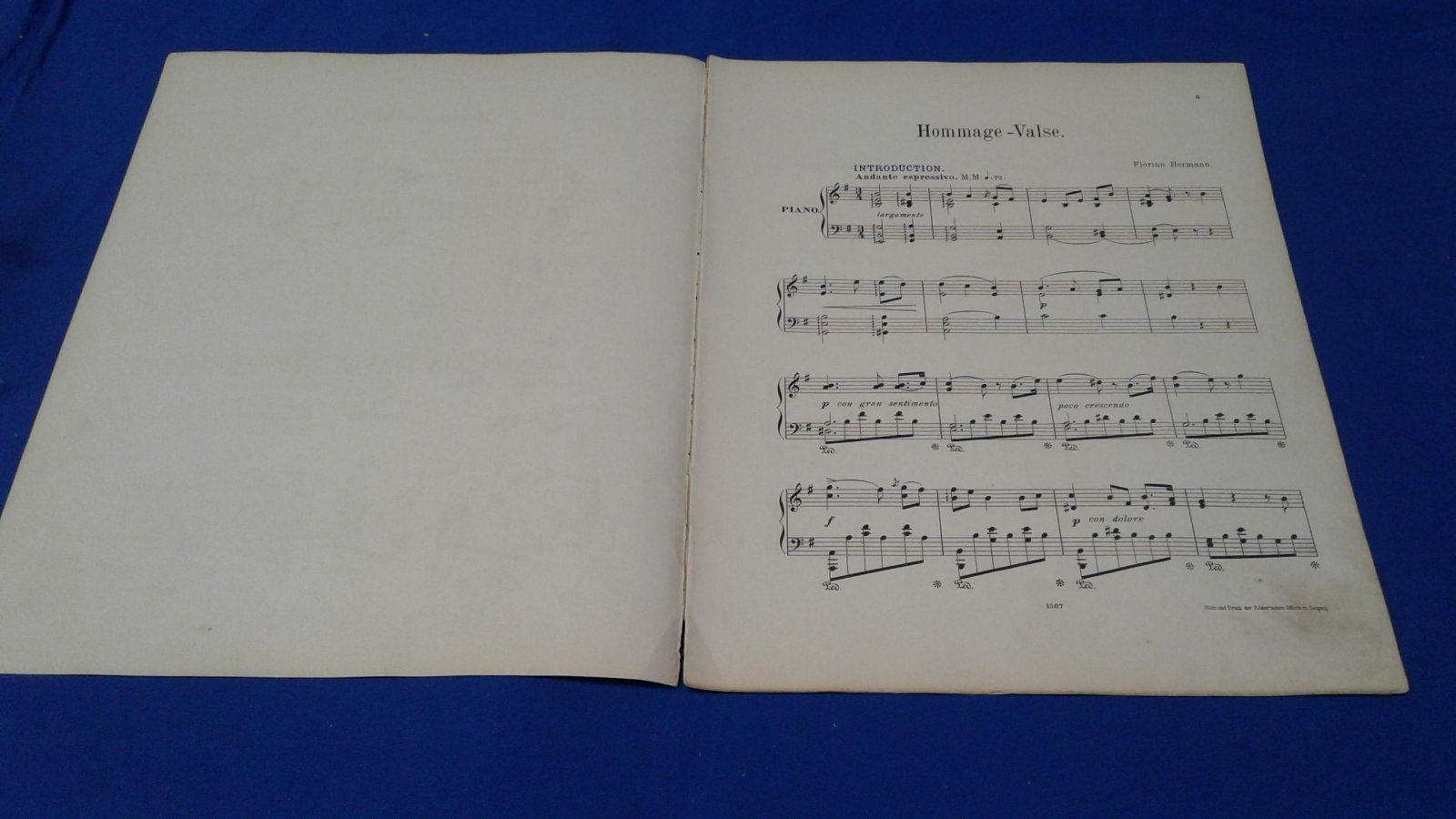 Florian Hermann (Флориан Герман). Hommage - Valse (Вальс - приношение).