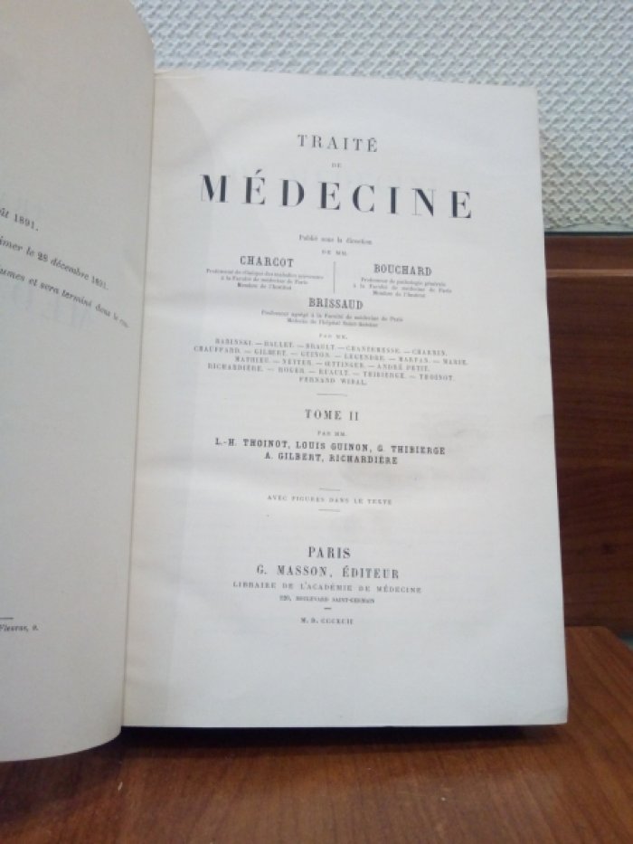 Charcot: Bouchard: Brissaud. Traite de Medecine.