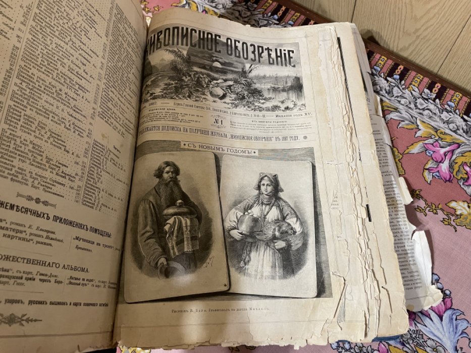 Живописное обозрение. Еженедельный художественно-литературный журнал. 1887. Том 1. 52 номера.