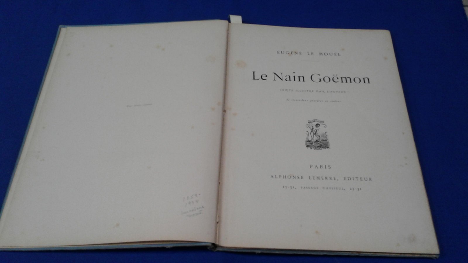 Eugene le Mouel  (Эжен ле Муэль). Le Nain Goemon (Карлик Гоэмон). С иллюстрациями автора.