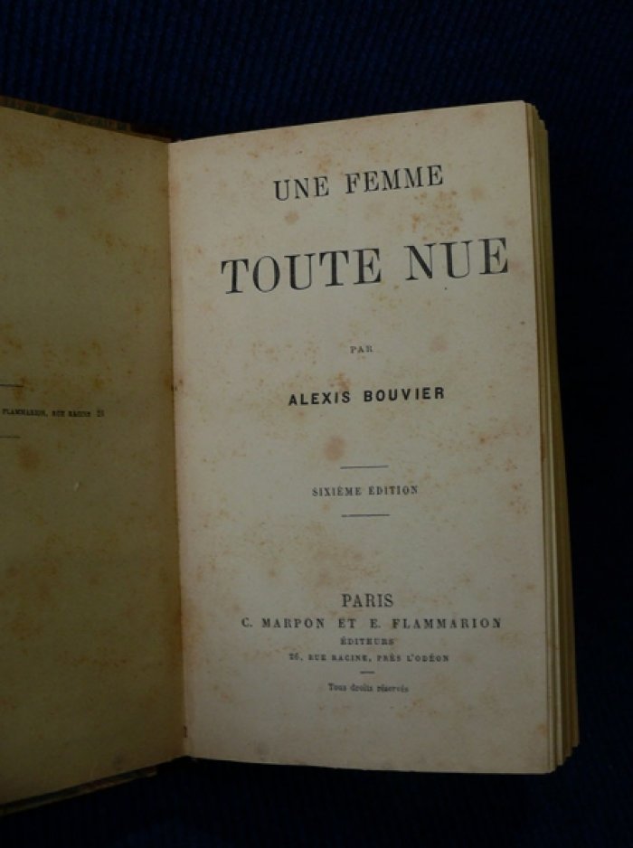 Bouvier Alexis. Una femme toute nue. (Голая женщина).