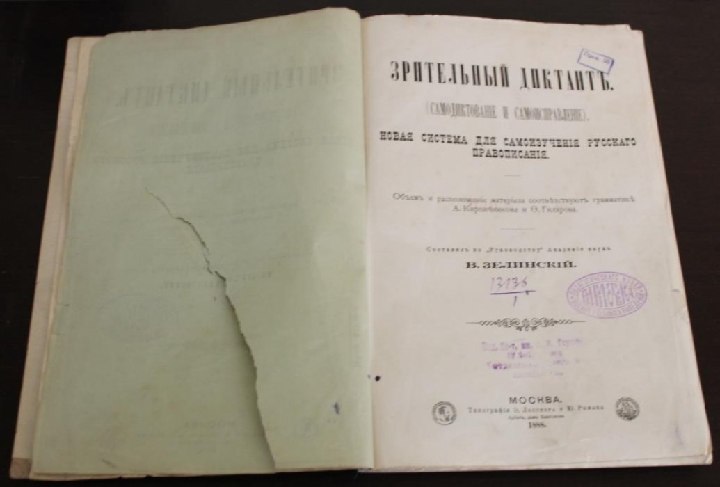 Зелинский, Василий Аполлонович. Зрительный диктант.(Самодиктование и самоисправление)