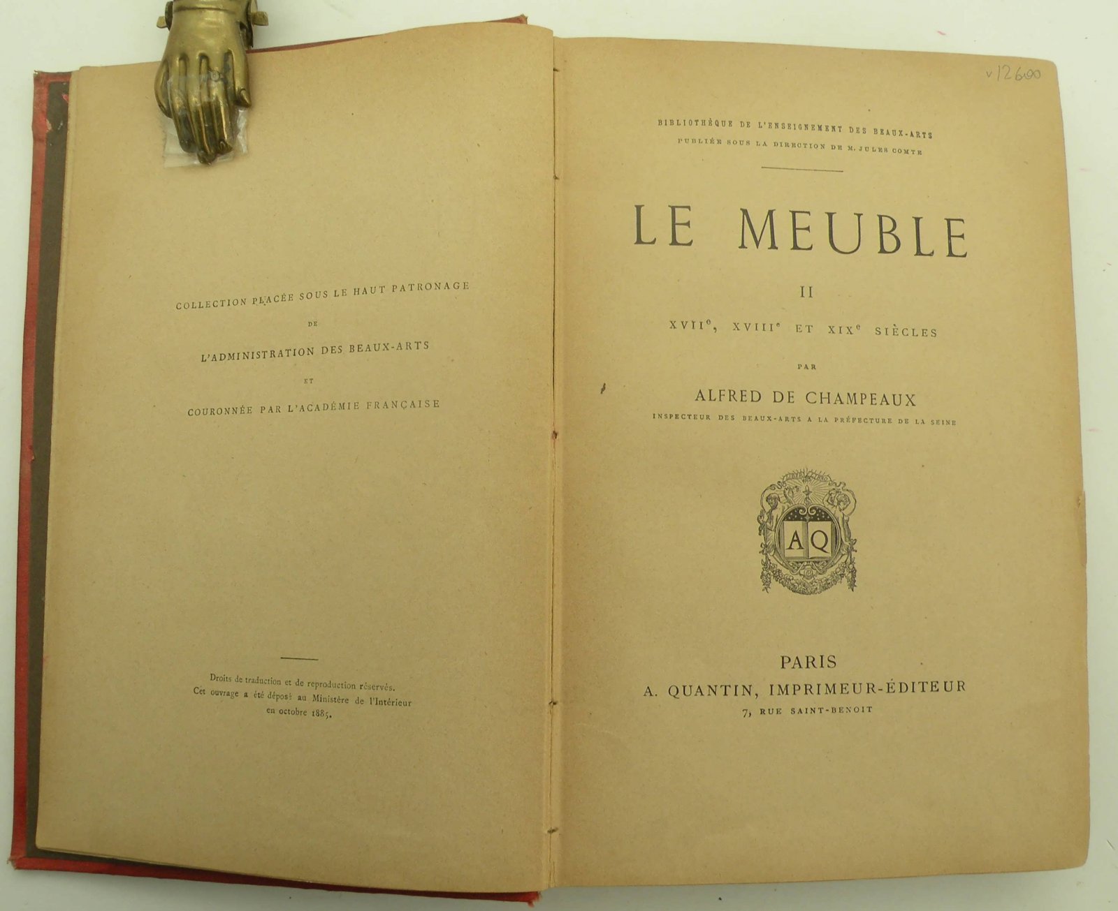 Alfred de Champeaux [Альфред де Шампо]. La meuble. II: XVII, XVIII et XIX siecles. [Мебель. Часть II: XVII, XVIII и XIX веков].