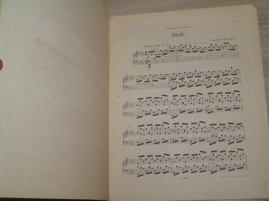 Ляпунов С. Три пьесы для фортепиано. Соч.1е. Ор.1.