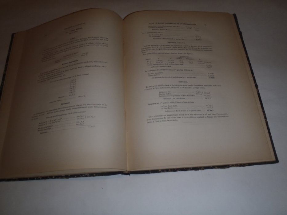 Moureaus M.Th. Determination des elements magnetiques dans le bassin occinental de la mediterranee. Определение магнитных элементов в западном средиземноморье.