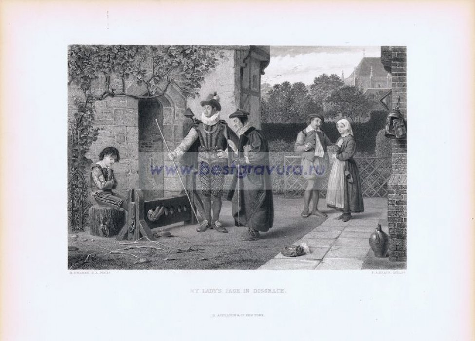 Хит, Фредерик (Heath, Frederick Augustus): Маркс, Генри (Marks, Henry Stacy). Большой лист `Позор слуги моей жены`.