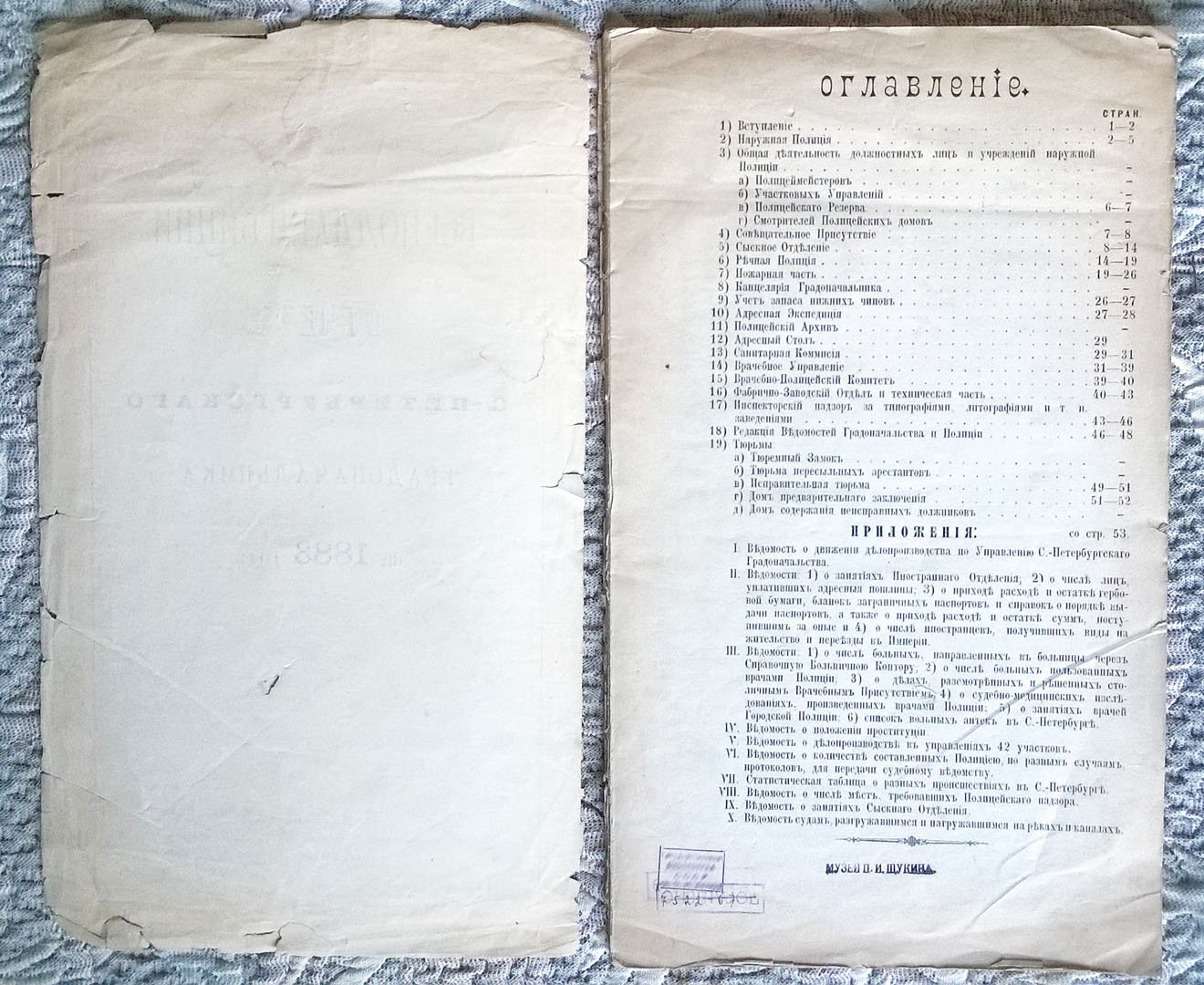 Всеподданнейший отчет С.-Петербургского Градоначальника за 1883 год.