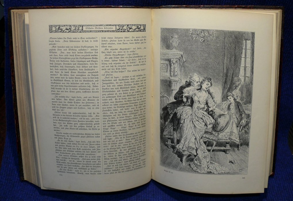Goethes Johann Wolfgang von. Goethes Werke. Illustrirt von ersten deutschen Kunstlern. В 5-ти томах.