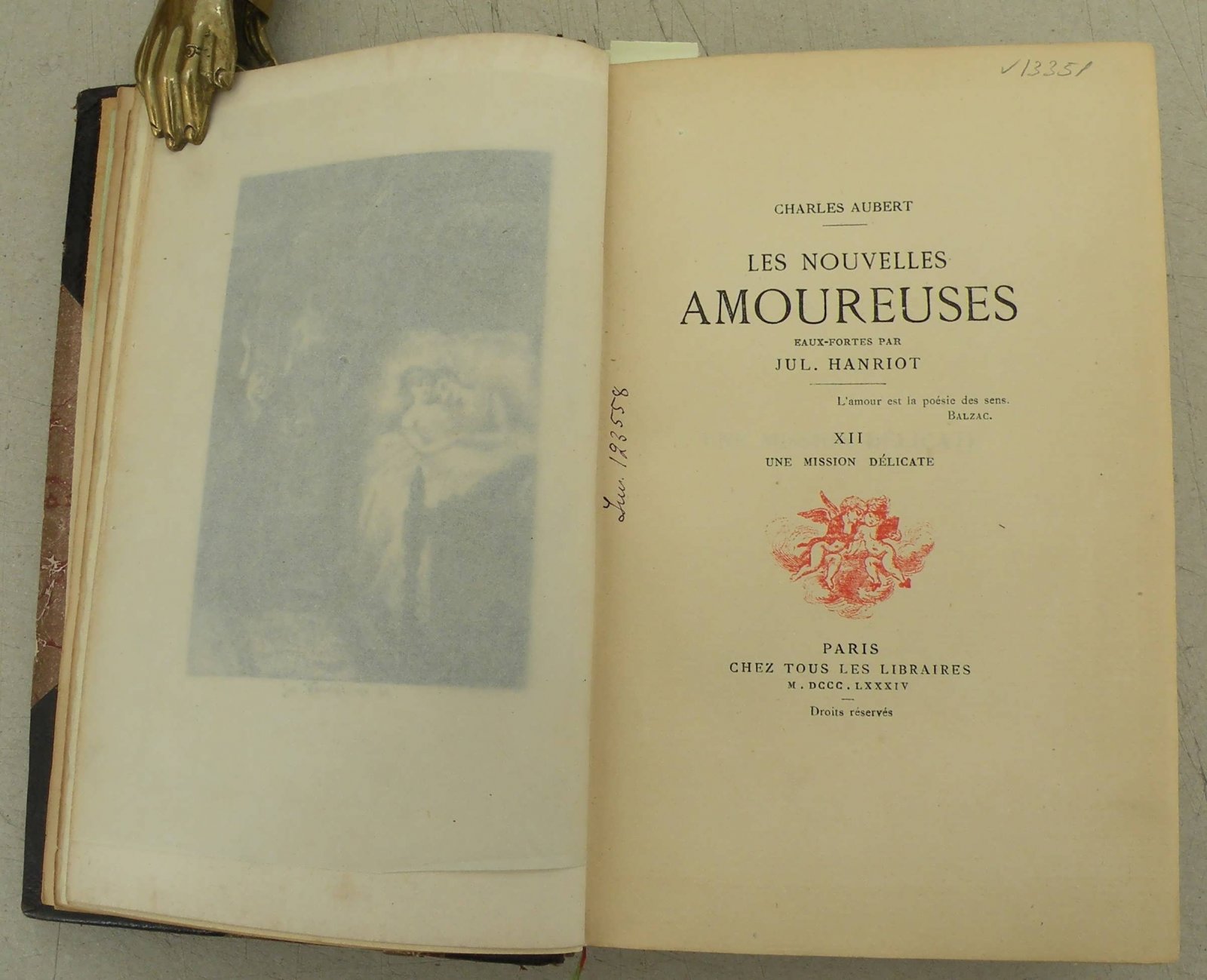 Charles Aubert. Les nouvelles amoureuses. [Новая любовь]. Конволют из 5-ти книг.