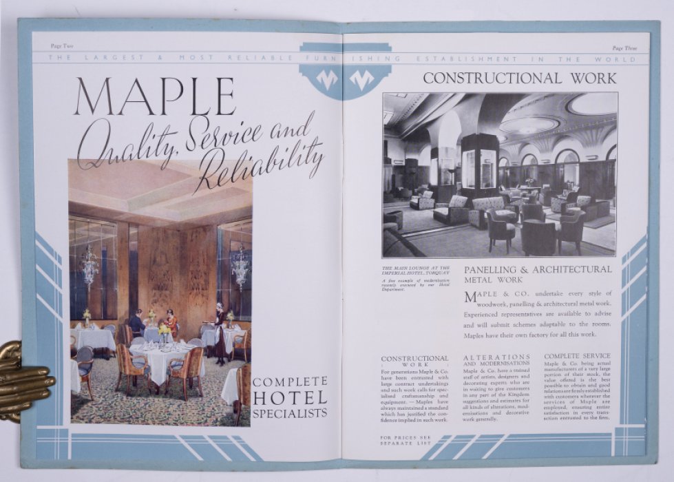 Maple & Co. мебельная фурнитура для отелей, клубов, кафе и ресторанов: иллюстрированный каталог