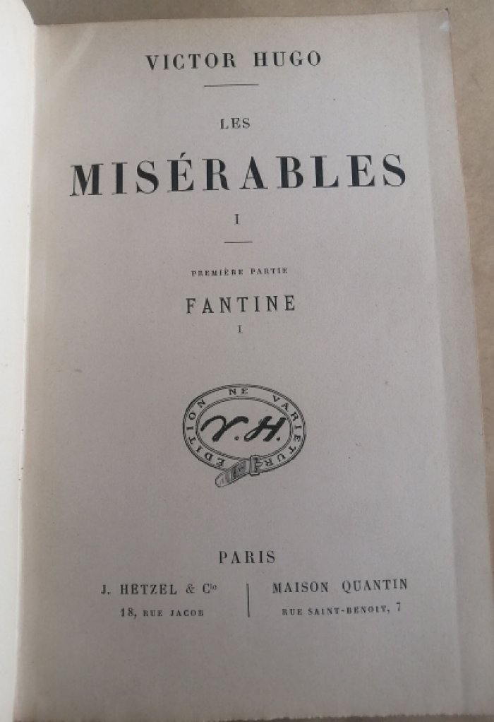 Victor Hugo. (Виктор Гюго). Les miserables. (Отверженные).