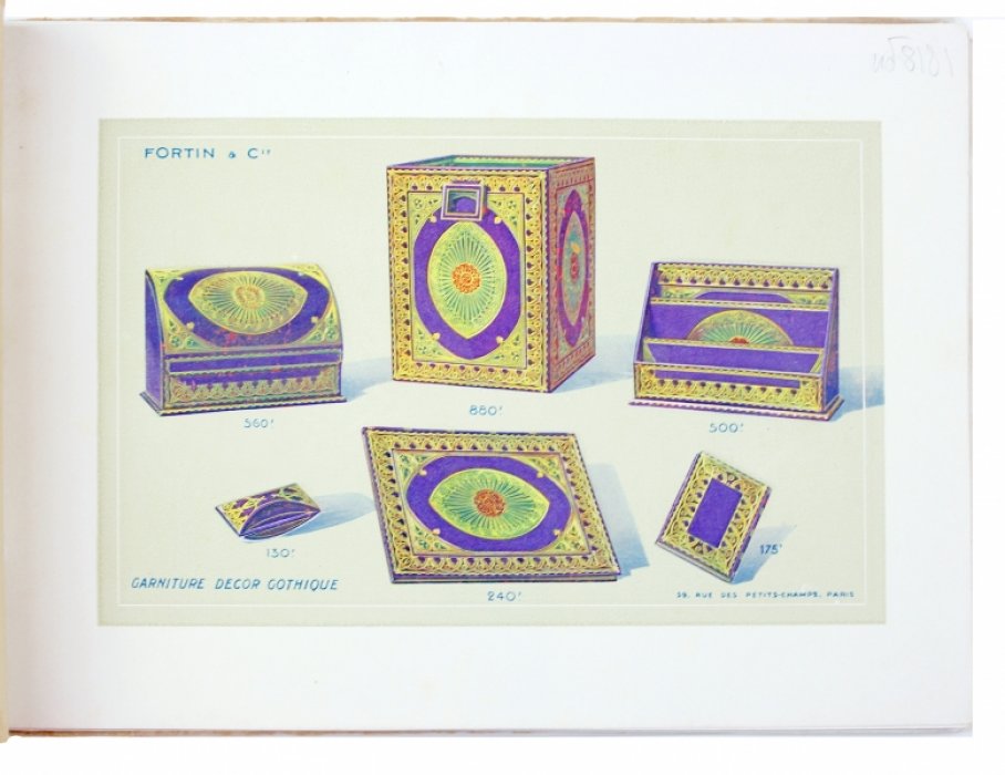 Иллюстрированный каталог “Fortin & Cie” по офисным принадлежностям (Париж, 1926): мебель, фурнитура и предметы для рабочего стола