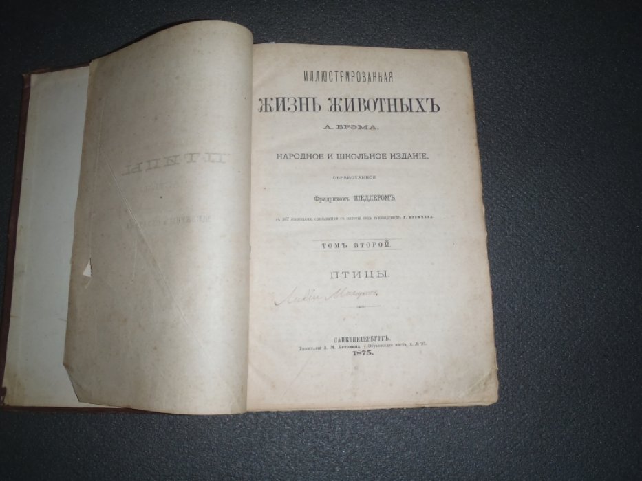 Брэм А. Иллюстрированная жизнь животных А.Брэма. Том 2. Птицы. Часть 1,2.