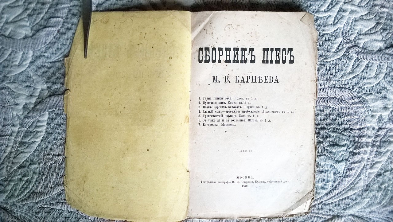 Карнеев М.В. Сборник пьес М.В. Карнеева: Тайна Темной ночи: Комедия. - Пушечное мясо: Комедия. - Иван царевич виноват: Шутка. - Сладкий сон - тревожное пробуждение: Драм. этюд. - Туркестанский цветок: Комедия. - За ушко да на солнышко: Шутка. - Босоножка: Монолог.
