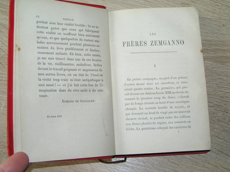 Goncourt Edmond de [ Гонкур Э.] Les Freres Zemganno. [ Братья Земгано ]