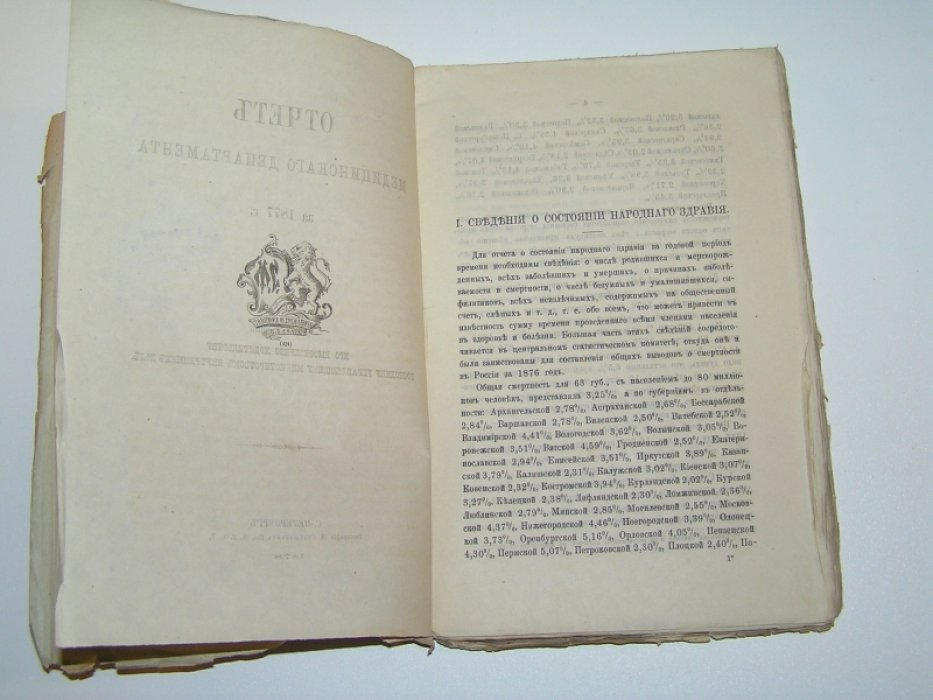 Отчет медицинского департамента за 1877 г.,