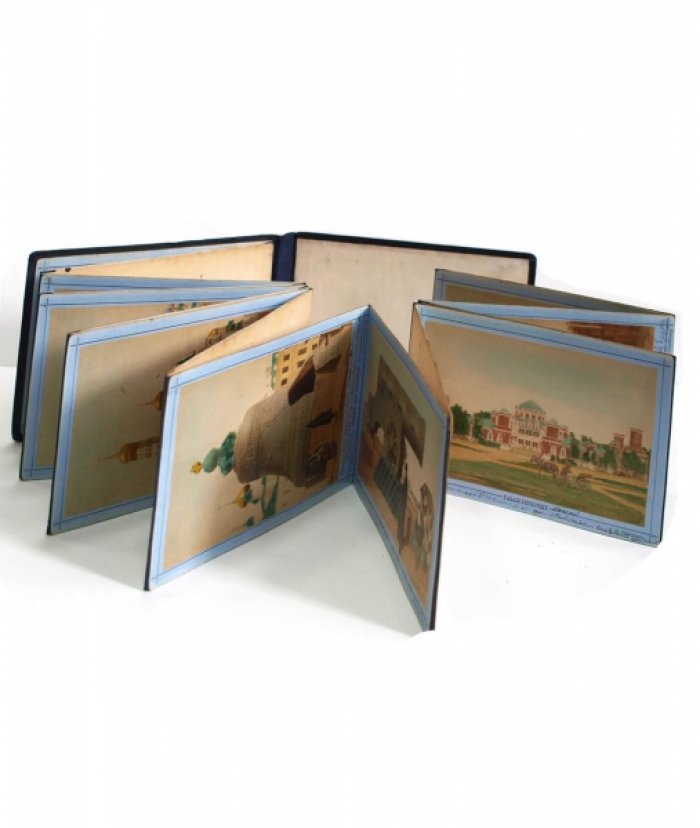 Альбом видов Москвы «Souvenir de Moscou» (16 вручную раскрашенных фотографий B. Avanzo)