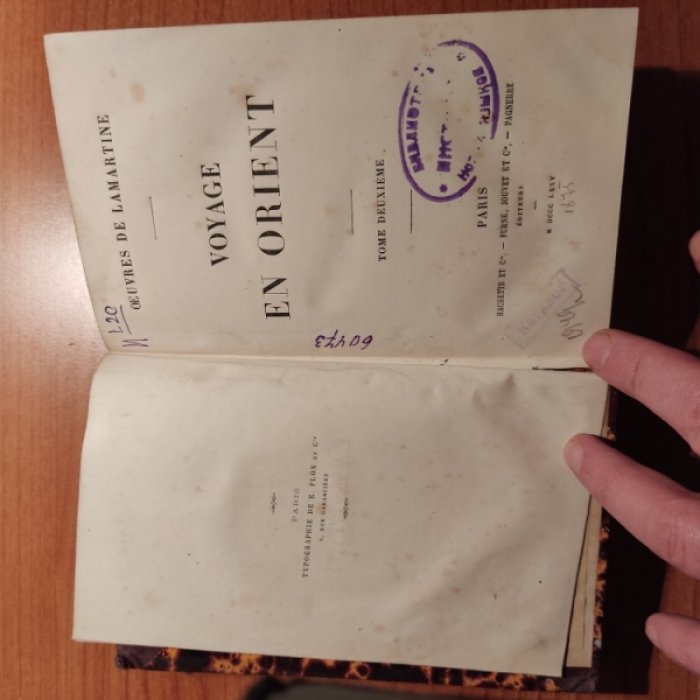 Oeuvres de Lamartine. Альфонс де Ламартин. Voyage en Orient. Путешествие на Восток.