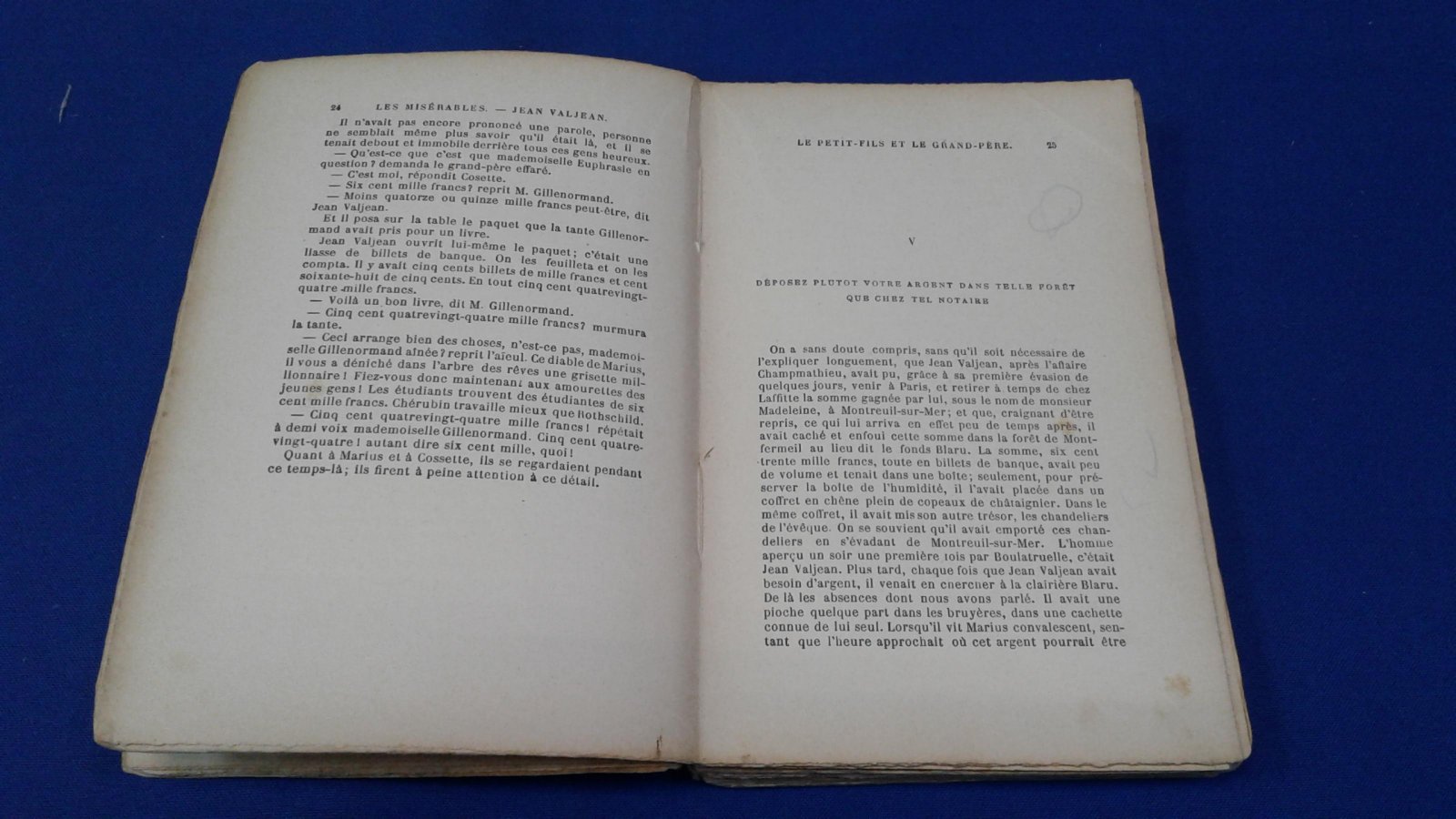 Hugo V.  Гюго В. Les Miserables, Vol. 8. Cinquieme Partie, Jean Valjean II. Отверженные, том 8. Жан Вальжан.