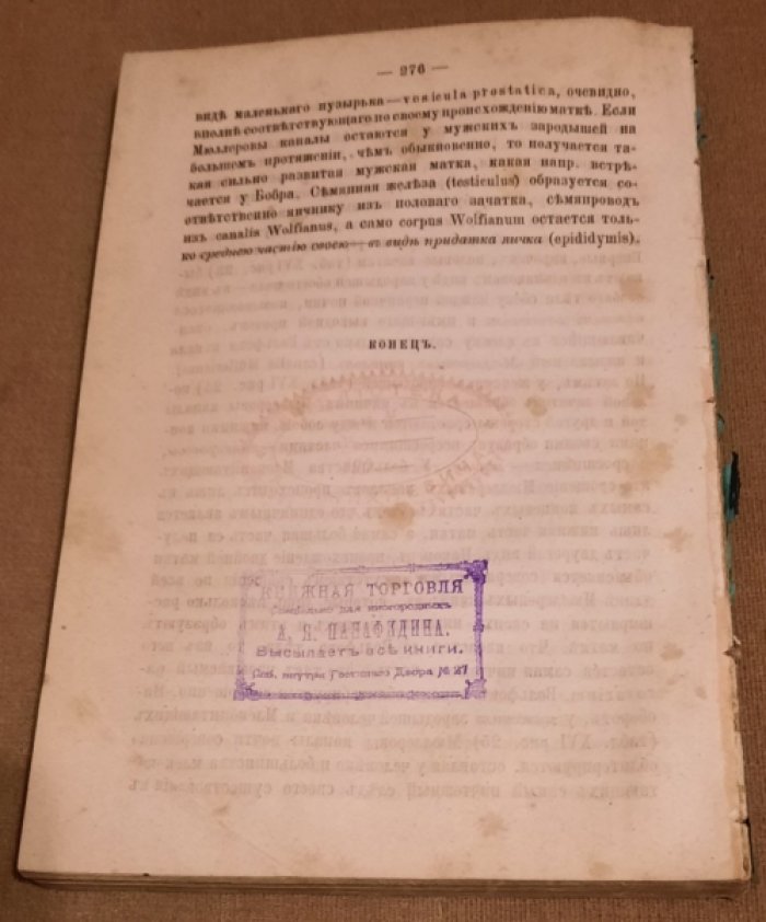 Брандт Э.К. Очерки сравнительной анатомии.