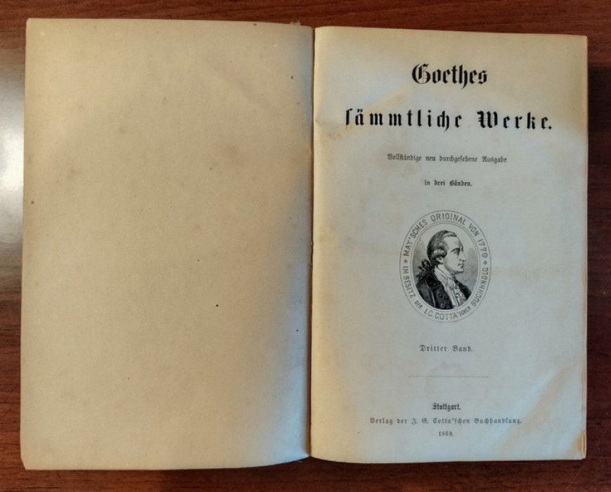 Goethe Johann Wolfgang. Goethes samtliche werke.
