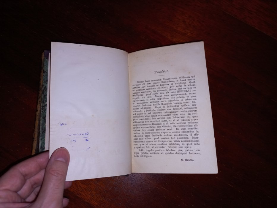 Homeri [Гомер]. Homeri Carmina ad optimorum librorum fidem expressa curante Guilielmo Dindorfio. Vol. II. Pars I. Odyssea I - XII, Vol. II. Pars II. Odyssea XIII - XXIV.