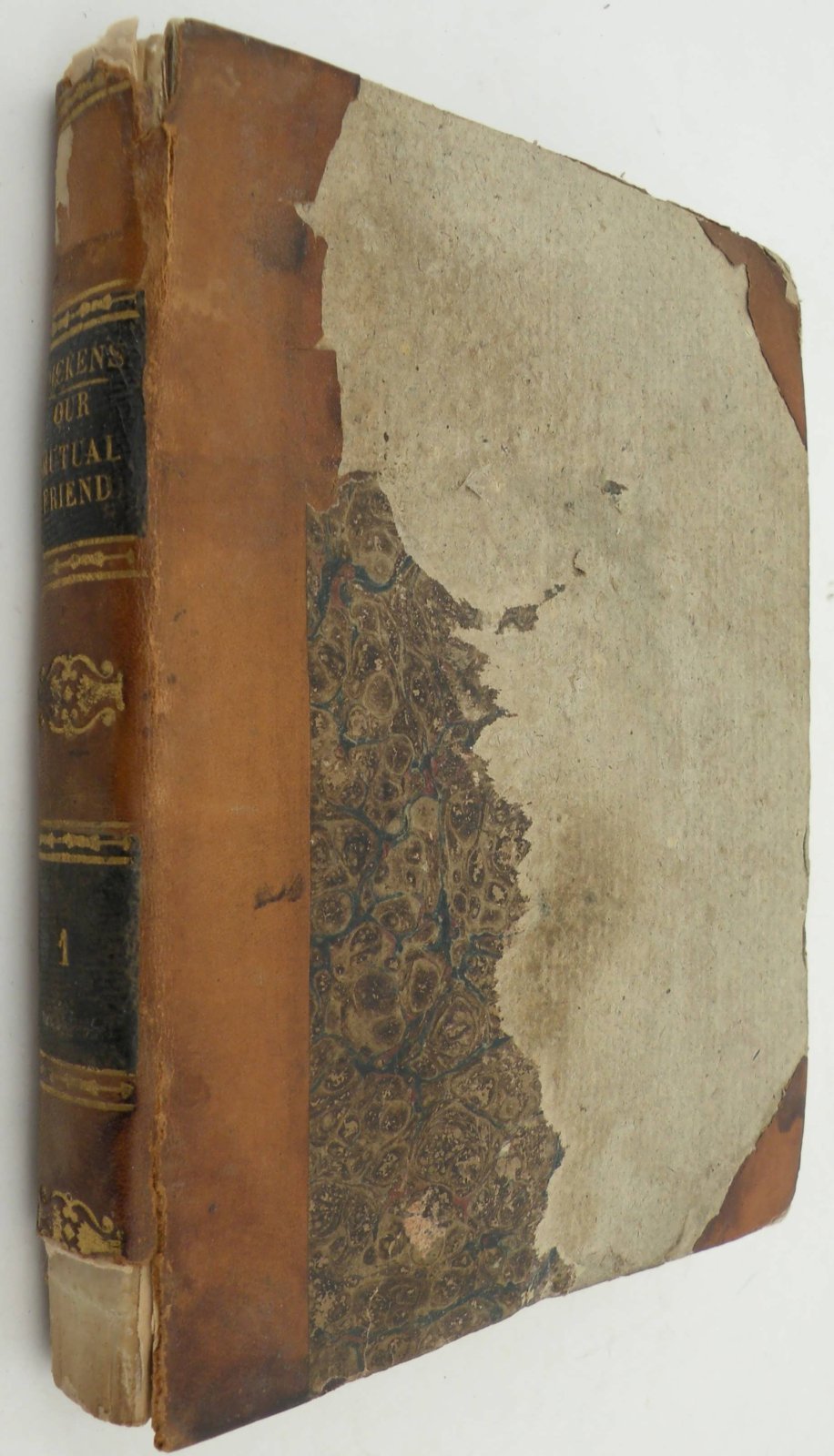 Dickens Charles [Диккенс Чарльз]. Our mutual friend. Copyright edition. With twenty illustrations. In four volumes. Vol. I. [Наш общий друг. Авторское издание. С двадцатью иллюстрациями. В четырех томах. Том. I].
