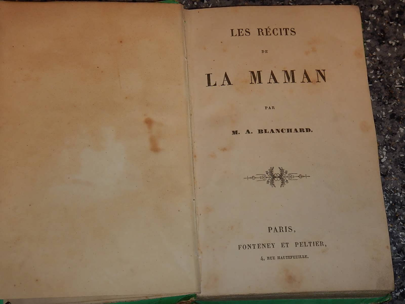 Blanchard M.A. Les recits de la maman. Мамины рассказы.