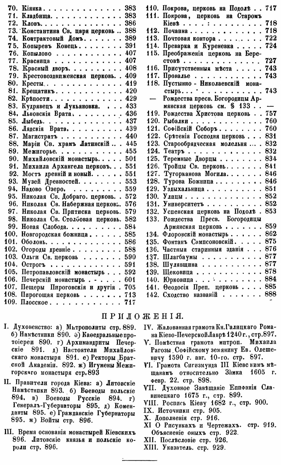 Закревский Н. В. Описание Киева: издание 1868 года в 2 томах (карты и таблицы, формат A4)