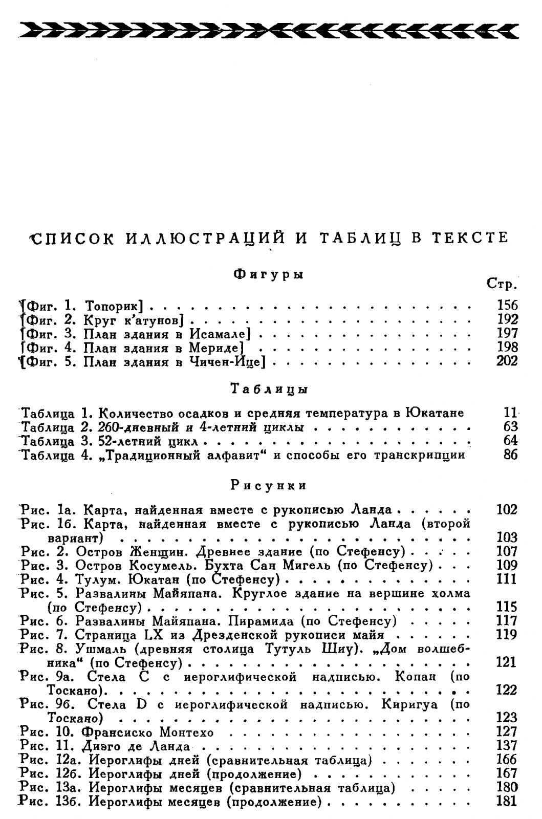 Диего де Ланда. Сообщение о делах в Юкатане (1566). Научный перевод Ю. В. Кнорозова, 1955