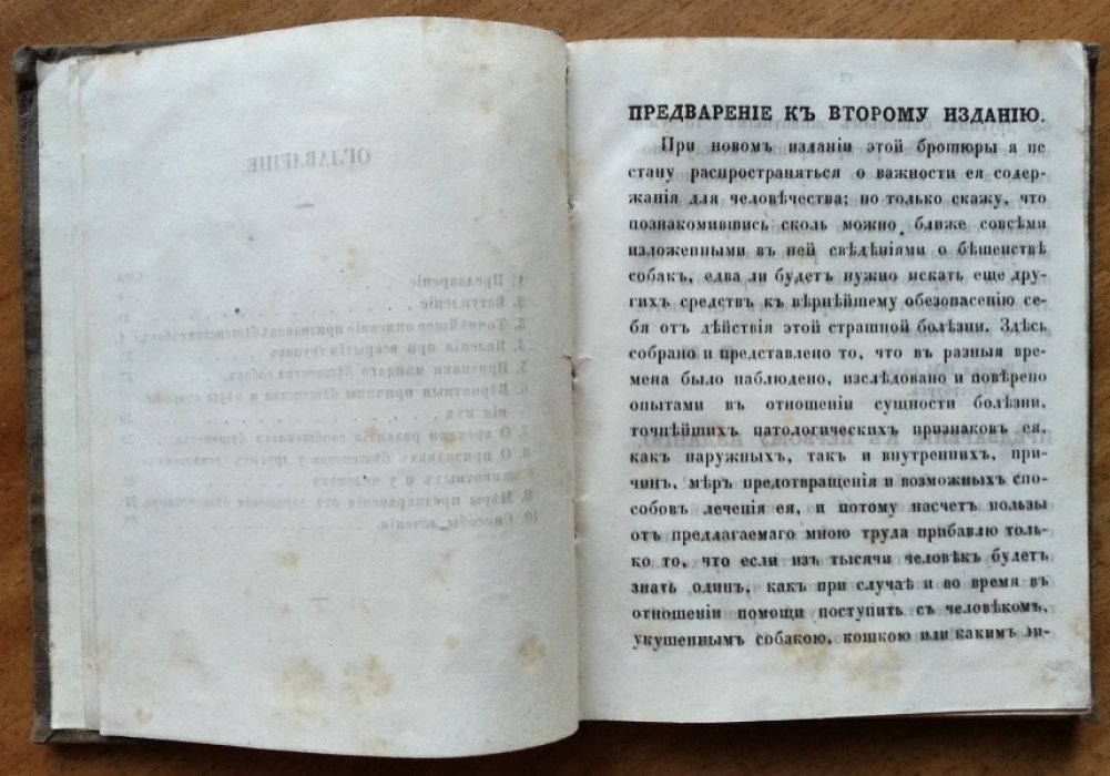 Пашкевич О. В. Точнейшее описание признаков бешенства собак и других домашних животных,