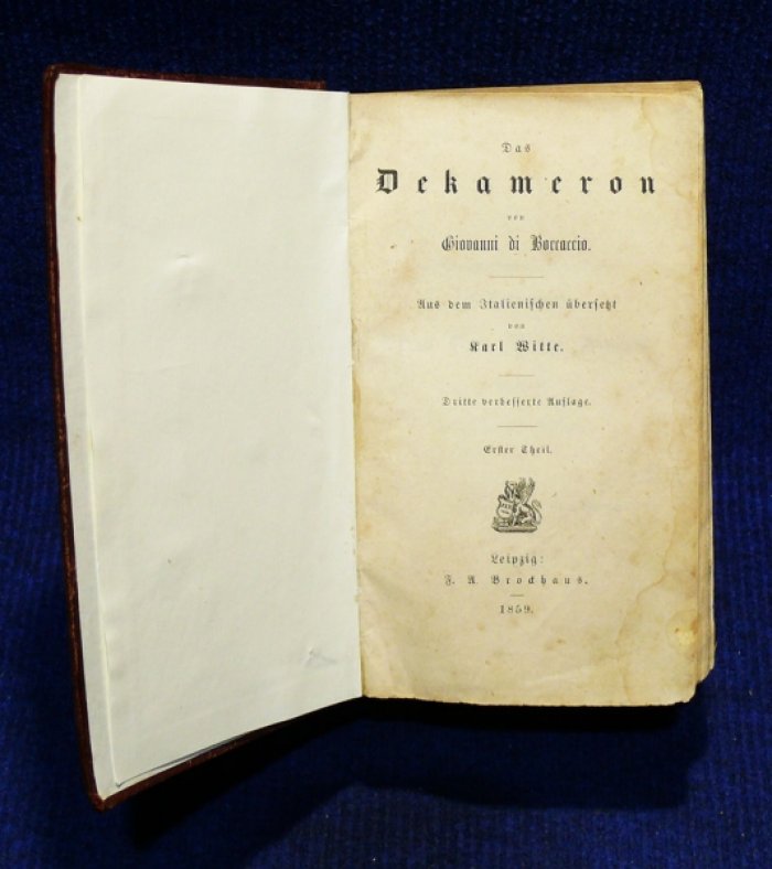 Boccaccio D. Das Dekameron. В 3-х томах.