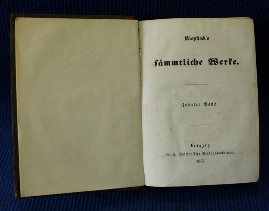 Klopstock G.F. Sammtliche Werke. В 10-ти томах.