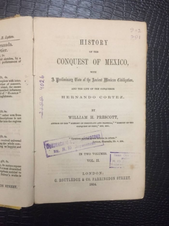 Prescott William H. Histiry of the Conquest of Mexico Hernando Cortez. Vol. 2.