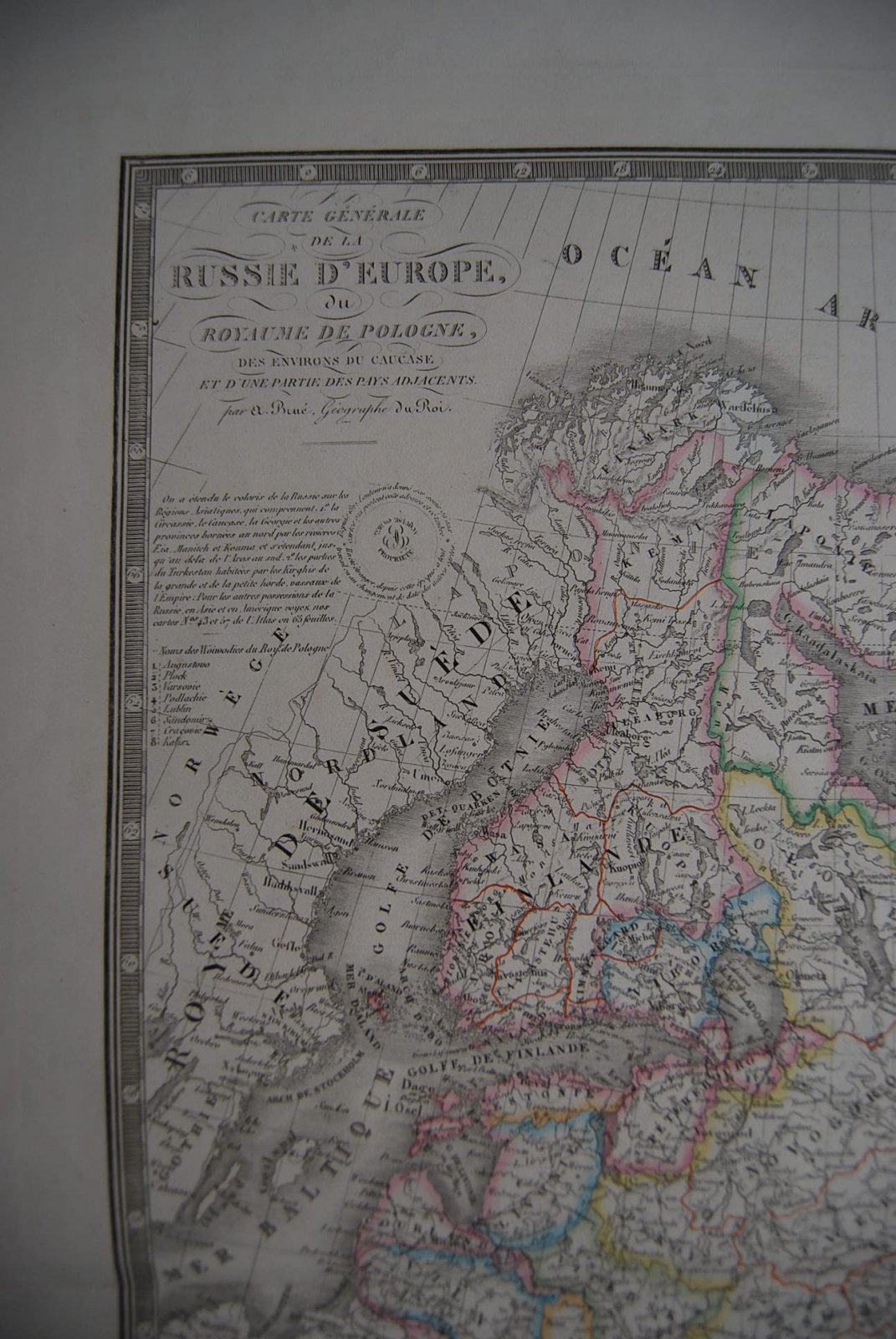 Carte Generale de la Russie D Europe, du Royaume de Pologne.