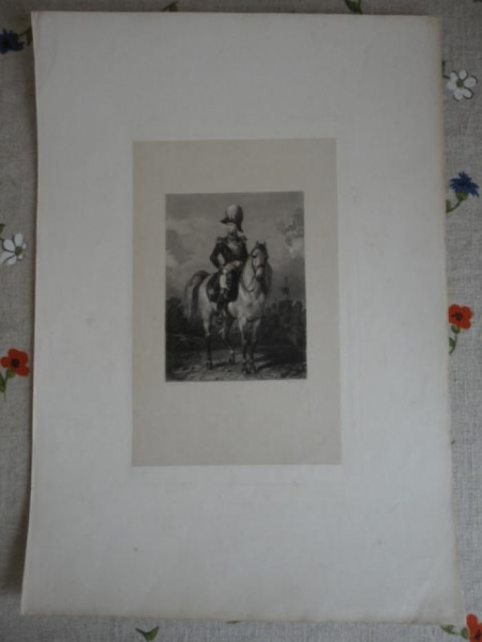 Alexandre 1er. Александр I (Александр Первый). Гравюра.