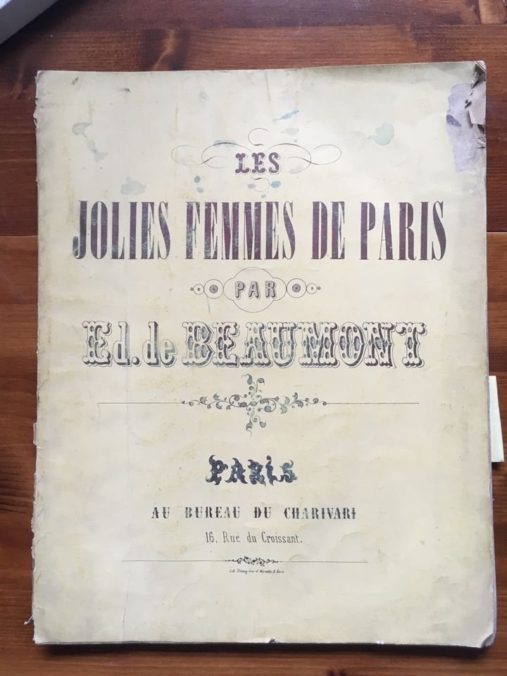 L. Beamont Jolies femmes de Paris/Красавицы Парижа. 20 литографий на отдельных листах (полная серия)