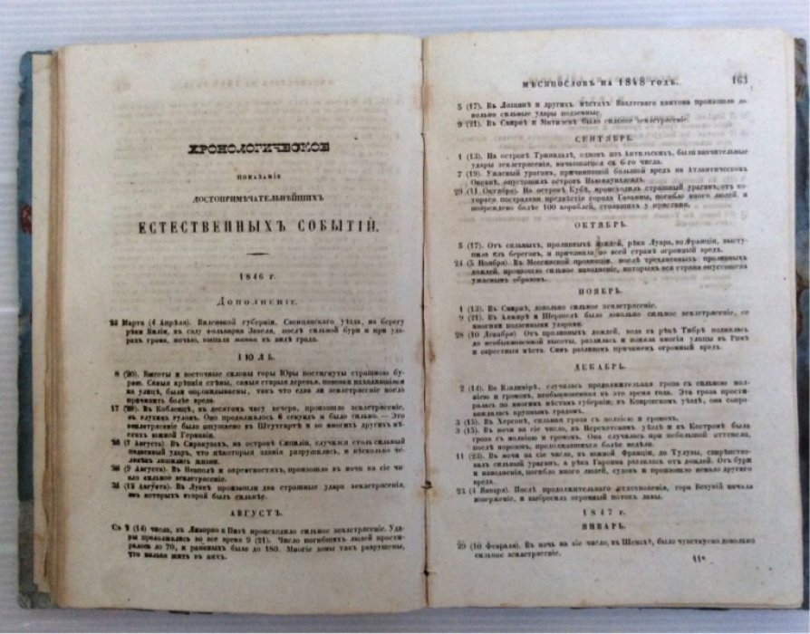 Месяцеслов на 1848 високосный год.