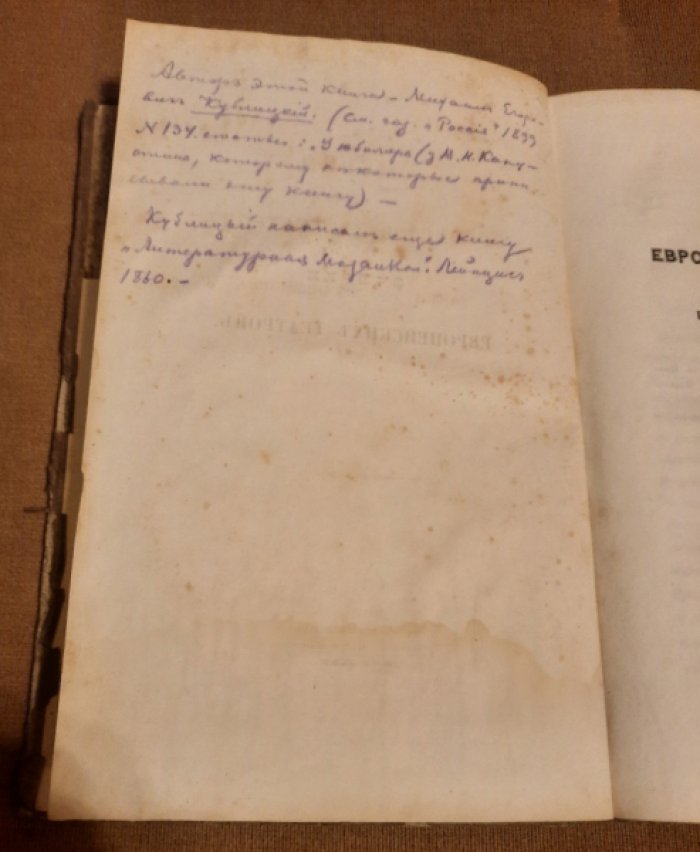 Кублицкий, М. Е. Очерки европейских театров.