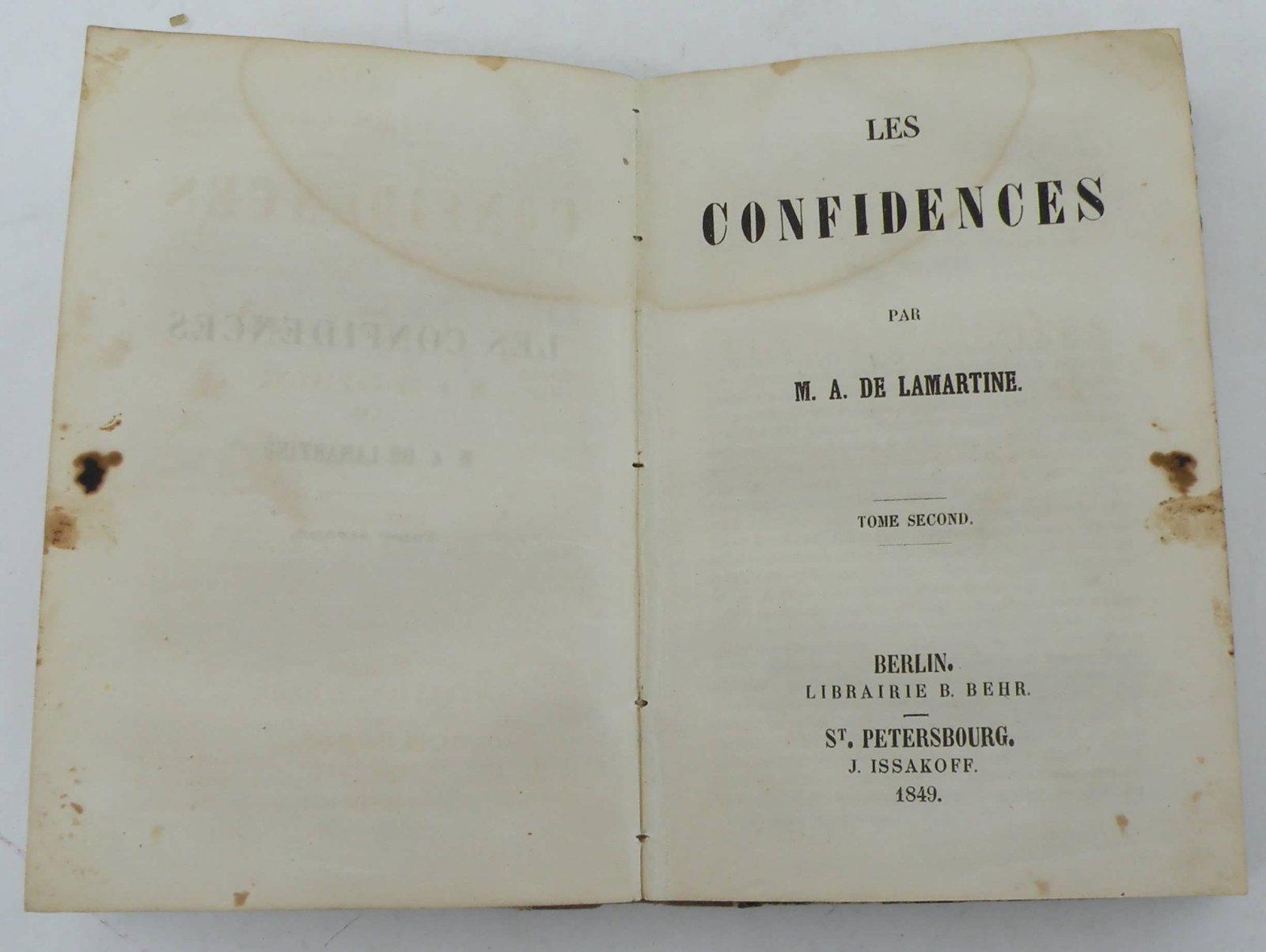 Альфонс де Ломартин. Признания (О доверии).