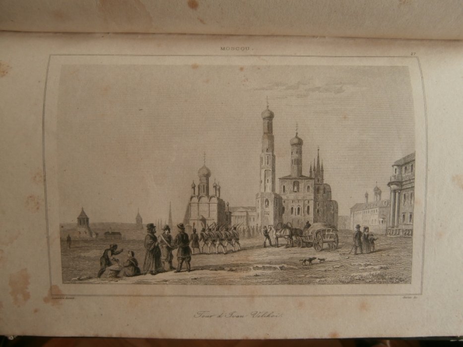 Lemaitre (Августин Франсуа Леметр (1797-1870) Франция) - рисовальщик, Шоле, Самуэль (1785 – 1870), Ф Гравюра на стали °Колокольня Ивана Великого в Москве°.