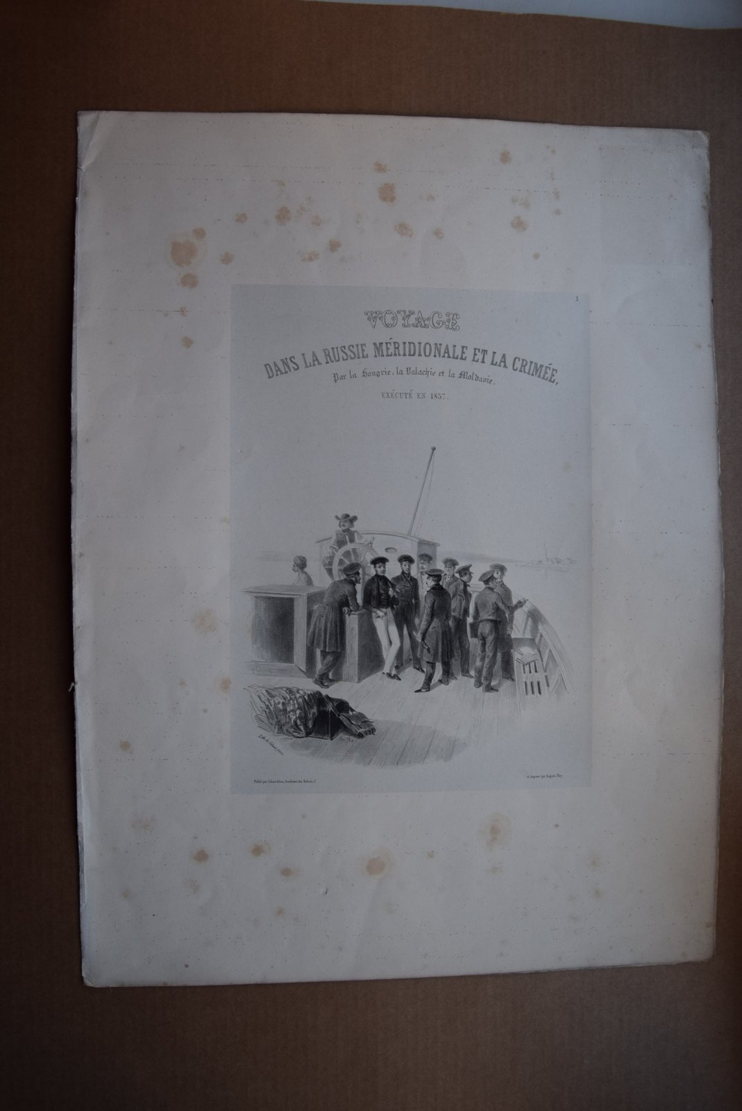 Титульный лист к альбому Voyage dans la Russie Meridionale and la Crimee, par la Hongrie, la Valachie and la Moldavie, execute en 1837.