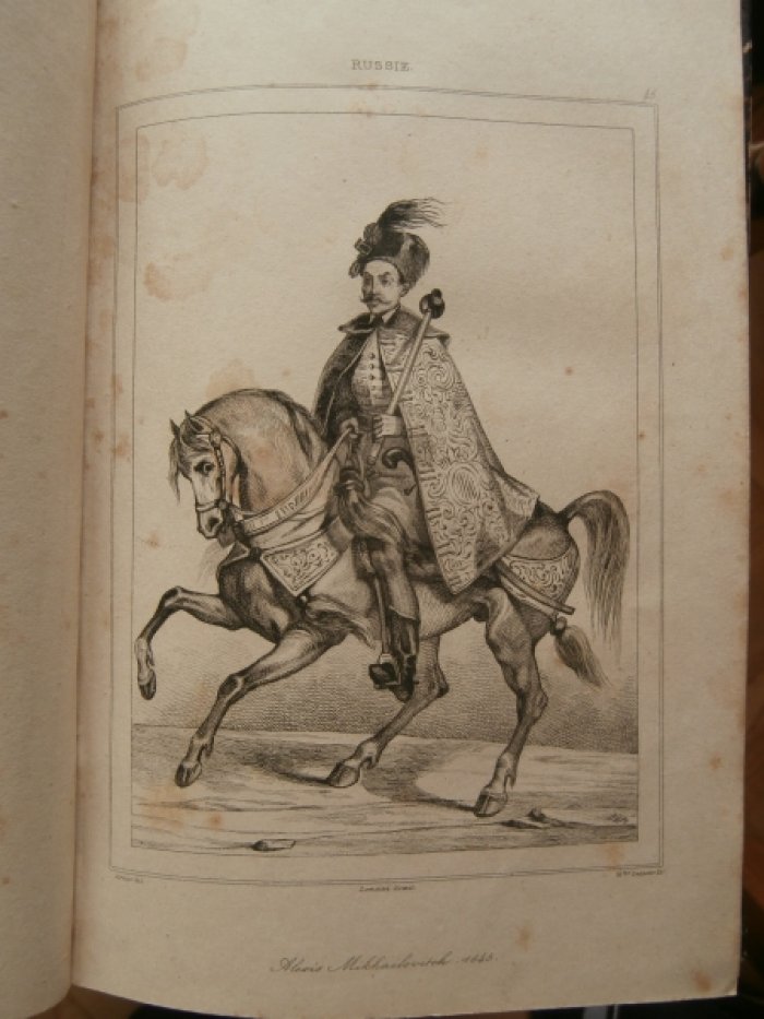 Вернье XIX Франция - рисовальщик, Лезюэр, Жан-Батист Цицерон (1794 – 1883) Франция - Гравер, Lemaitr Гравюра на стали °Русский царь Алексей Михайлович Романов, (1629 – 1676) в 1645 году°