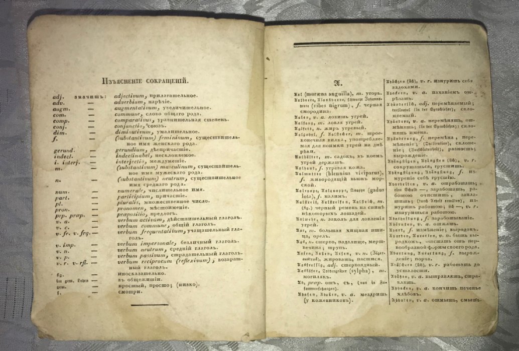 Ручный словарь. Российско-немецкий и немецко-российский по словарю Российской Академии, сочиненный доктором И. А. Э. Шмидом, профессором новейших языков при Лейпцигском Университете. Часть вторая. Часть немецко-российская.