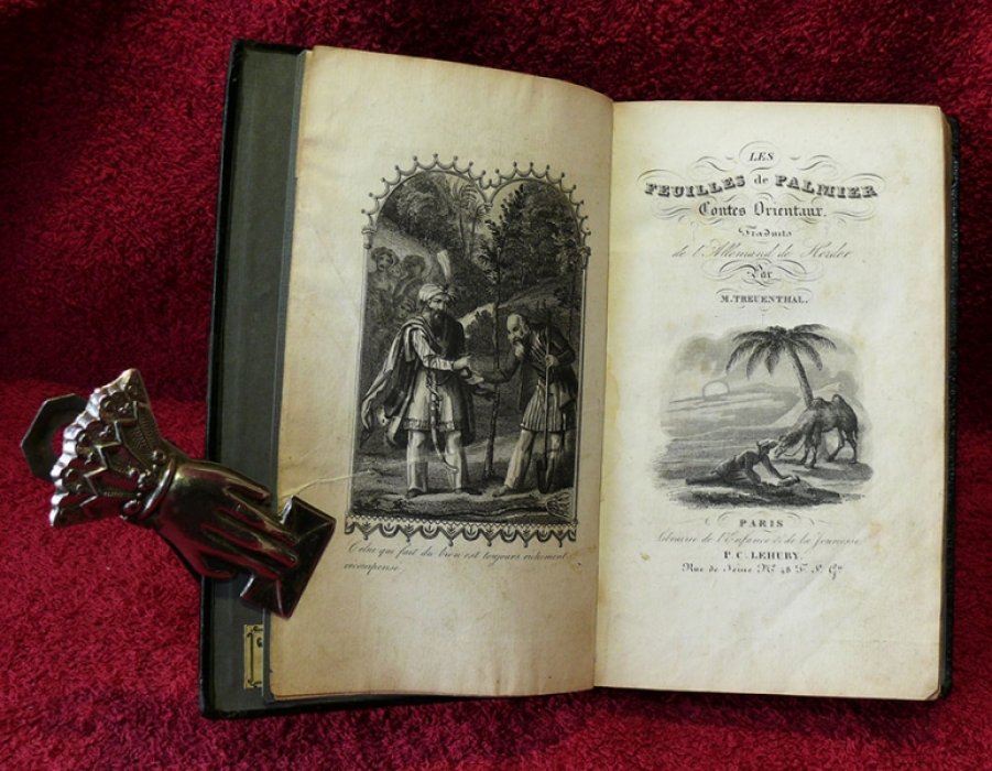 Herder J.G., Liebeskind Les feuilles de Palmier, contes orientaux. (Пальмовые листья: восточные сказки для молодежи обоих полов).