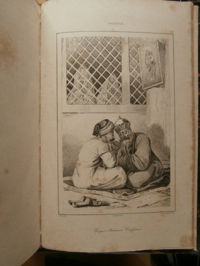 Вернье (XIX) Франция - рисовальщик, Пижо, Франсуа (1775 - ?) - гравер, Lemaitre (Августин Франсуа Ле Гравюра на стали °Исповедь в Армении°.