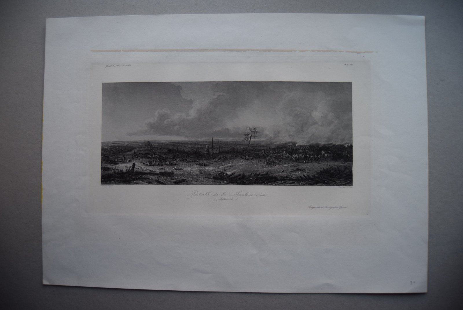 Bataille de la Moskowa. 2-e feuille. 7 Septembre 1812. (Битва под Москвой. 2-й лист. 7 сентября 1812).