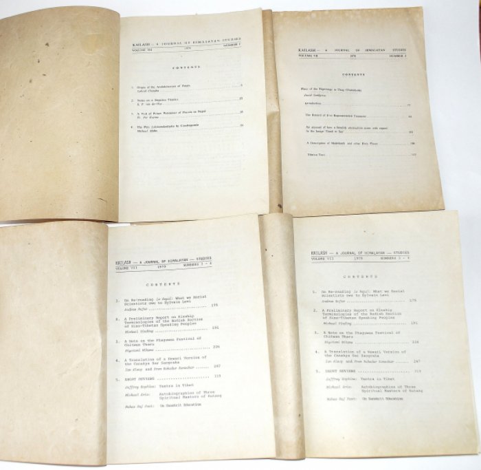 Kailash: Журнал исследований Гималаев (годовой комплект № 1–4, 1979) — Kailash: A Journal of Himalayan Studies
