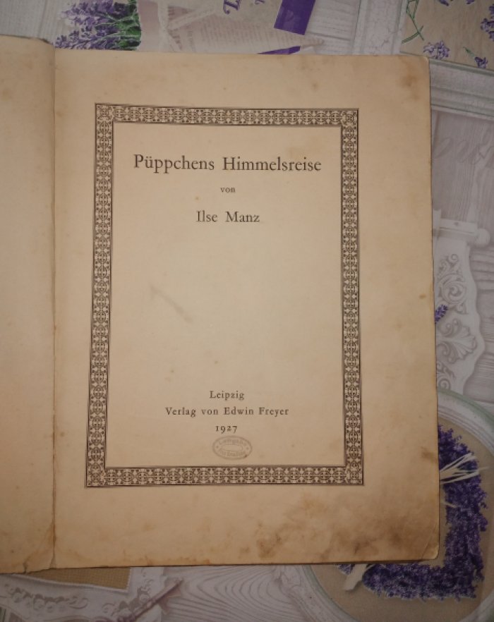 Манц. Путешествие куклы в рай (Puppchen Himmelsreise): иллюстрированная хромолитография Карла Шиктанца