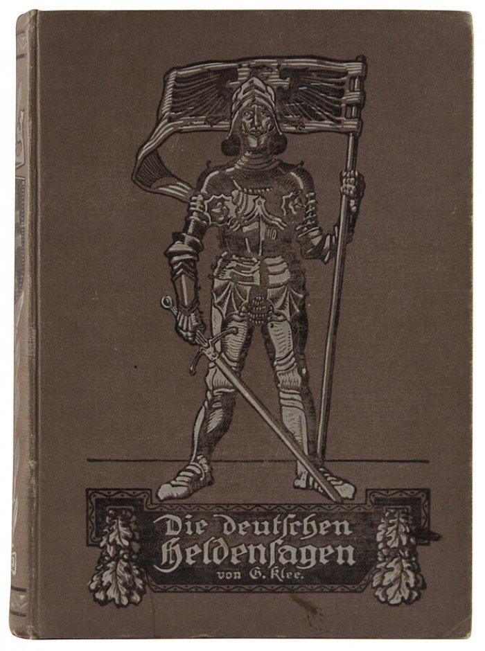 Немецкий героический эпос: Die deutschen Heldensagen (антикварное издание 1912 года, Г. Клее)